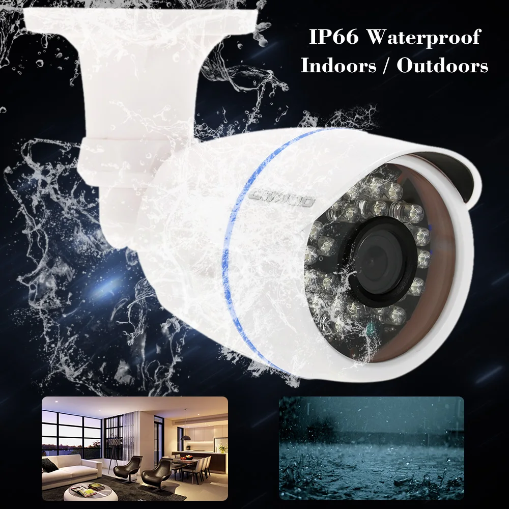 OWSOO HD 1080P IP камера 2MP видеонаблюдения сетевая цилиндрическая водонепроницаемая 24