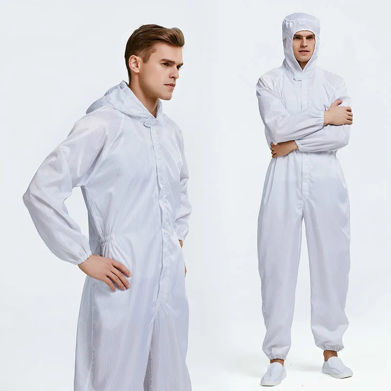 High Quality Anti-static Jumpsuit Summer Dust-free Workshop Uniforms Men's Food Factory Dust Laboratory Protective Clothing |