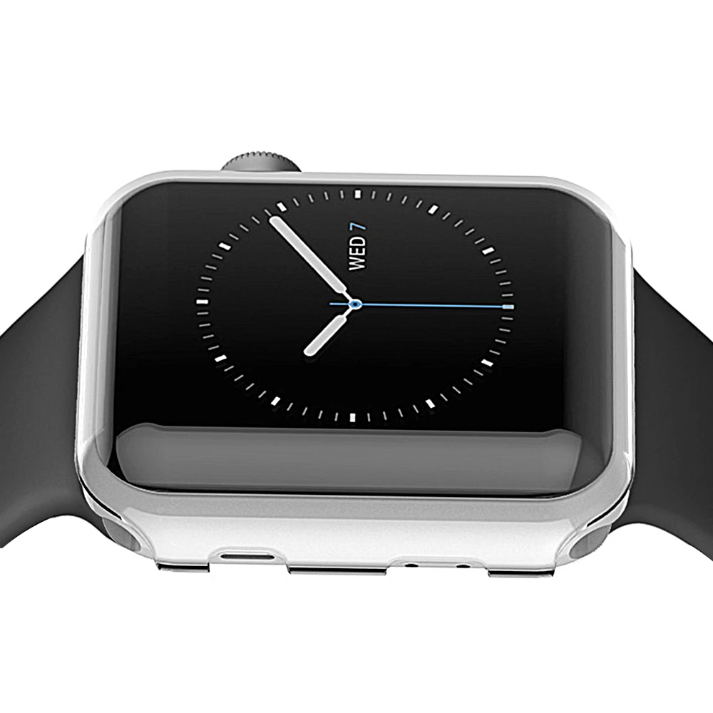 Прозрачная защитная пленка Besegad чехол бампер для Apple Watch iWatch Series 2 3 38 мм 42