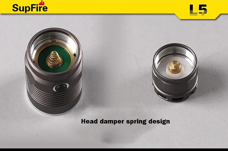 Supfire L5 CREE XM-L T6 10 Вт светодиодный фонарик 1100 люмен светодиодный фонарик от аккумулятора 18650