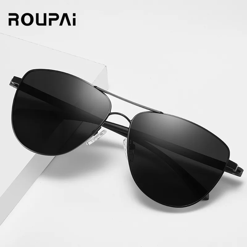Женские солнцезащитные очки ROUPAI винтажные поляризационные брендовые