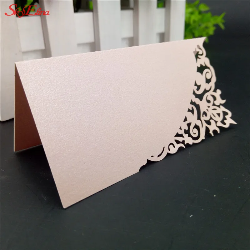 50 шт. полые сиденья карты имя для вечеринки вин гостевые места место стола