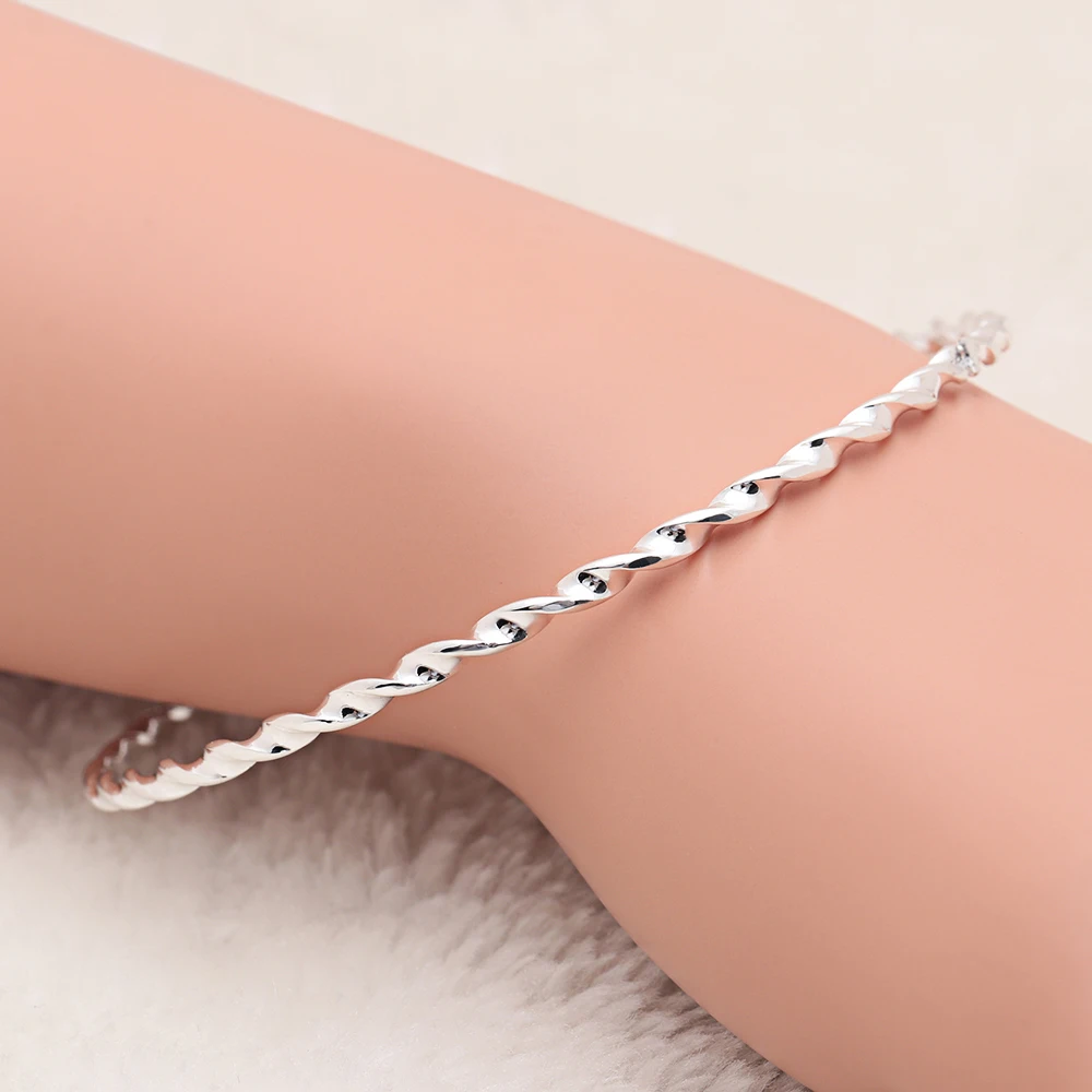 Hainon 2019 новый модный браслет для женщин ювелирные изделия серебряный 1 шт. подарки
