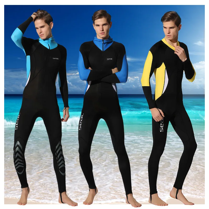 

HISEA 0.5MM Snorkeling Dive Skin Rash Guards With Men jumpsuit Wetsuit surfing Prevent from jellyfish protective clothing