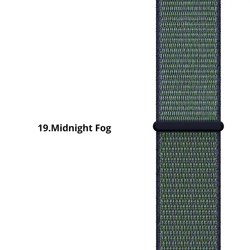 Midnight Fog 22 мм 20 мм нейлоновый ремешок для samsung Galaxy Watch 46 мм 42 мм ремешок для samsung gear S3 Classic Frontier gear S2 Huami Amazfit - Цвет ремешка: Midnight Fog