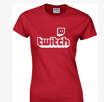 Women red Twitch tv Футболка-Фиолетовый Игровой Топ Мужская футболка «геймер» день отцов вентилятор подарки с коротким рукавом pride для мужчин и женщин унисекс футболка - Цвет: Women red