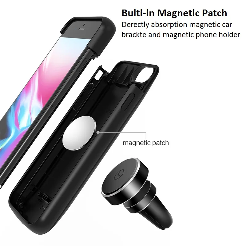 LINGCHEN для iPhone Батарея случае 6000 мАч 8 7 6 S плюс Мощность банк Чаринг 5000 Зарядное