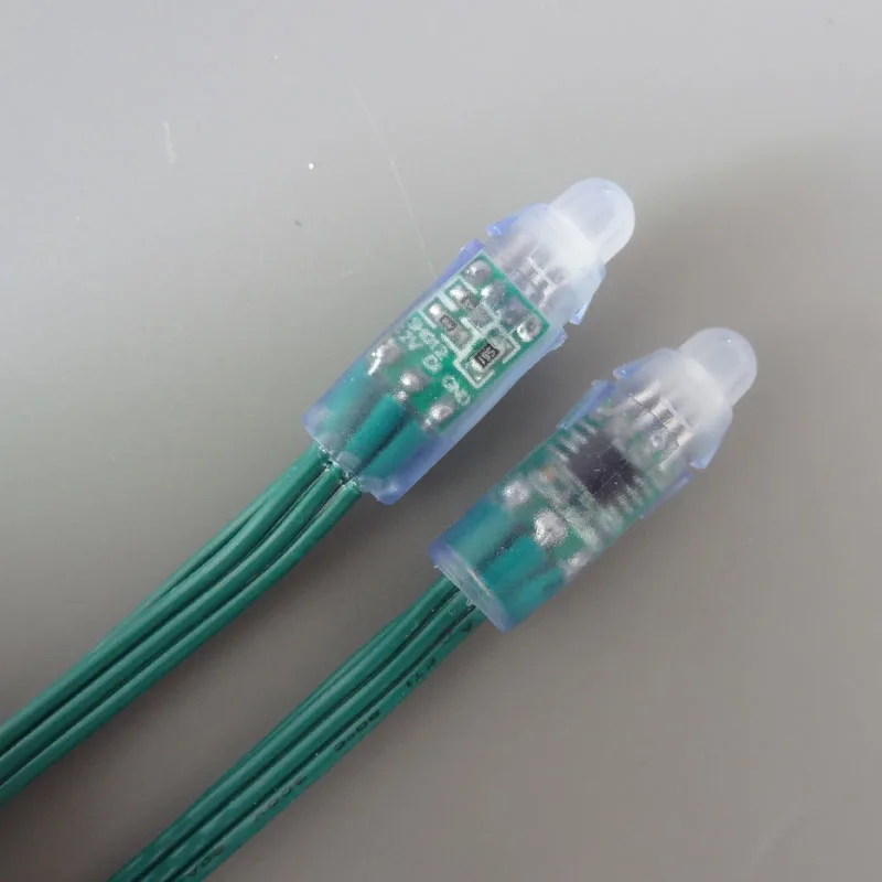 WS2811 светодиодный Пиксели модуль RGB 12 мм Строка Светодиодный свет 5 В IP68