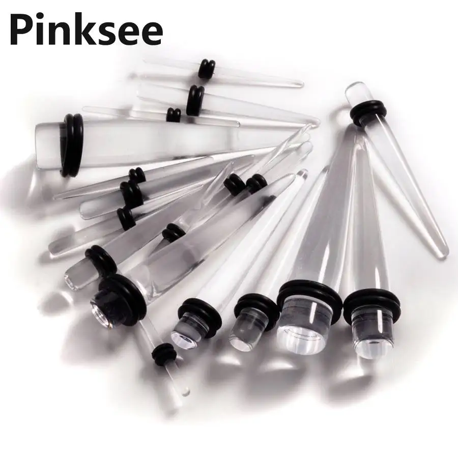 18 шт. акриловые разъемы в стиле панк и туннели затычки для ушей набор растяжки