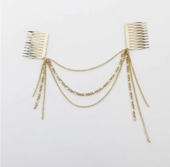 Timlee H068 Новый старый Мода Металлические Кисточки Волос Расчески аксессуары для