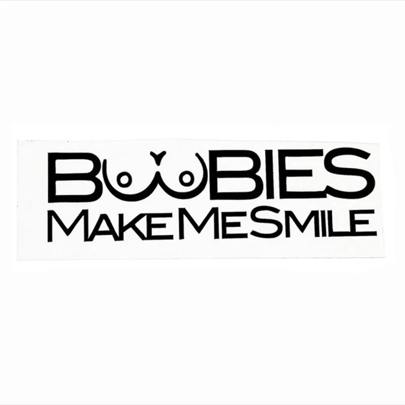 Предупреждающие наклейки boobies make me smile забавные автомобильные капоты триллер