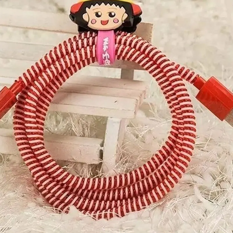 1 шт. кабель для зарядки Защитная крышка для iPhone USB кабель для зарядного устройства защитный рукав для телефонов цвет кабеля случайный