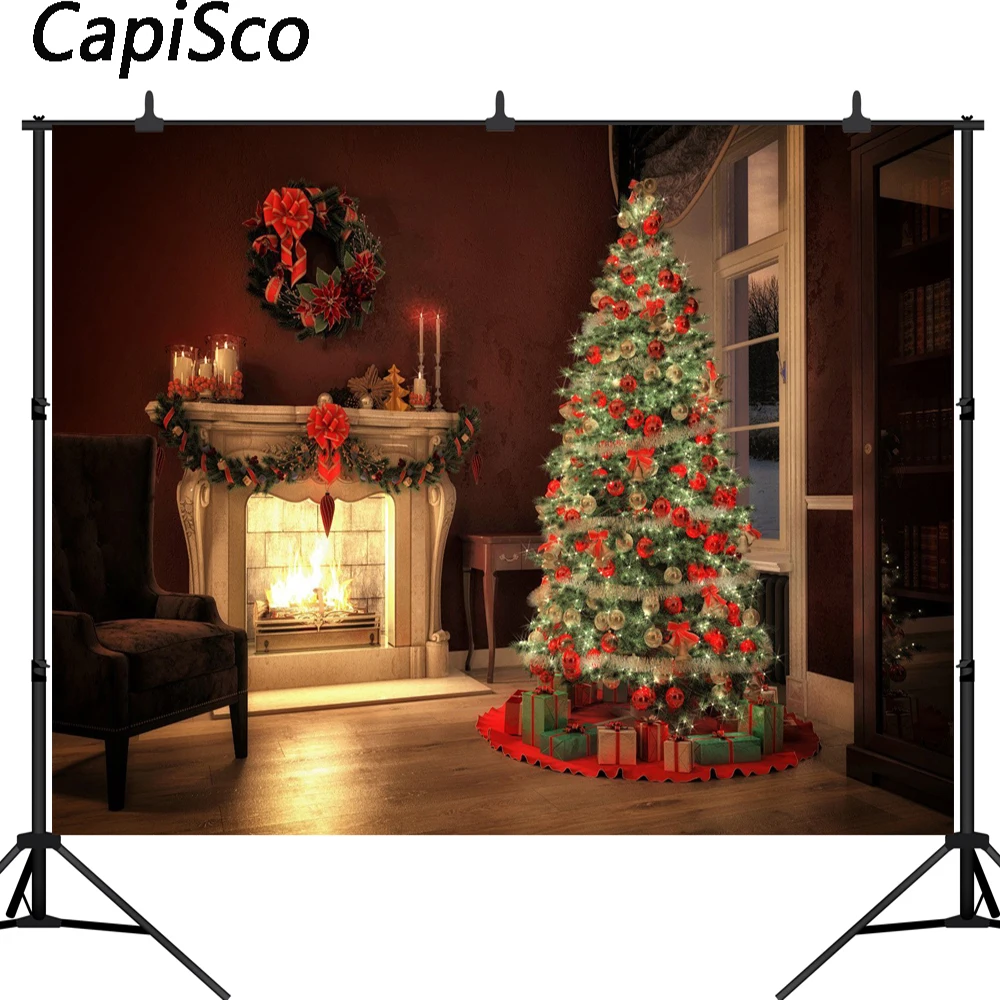 Рождественская фотография Capisco фон для детской фотосъемки компьютерная печать