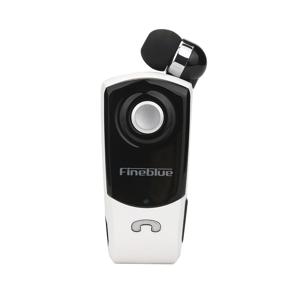 Black White Fineblue F960 Мини Bluetooth наушники беспроводные наушники-вкладыши громкой связи с микрофоном гарнитура звонки напоминают вибрацию износ пульт на прищепке - Цвет: Black White