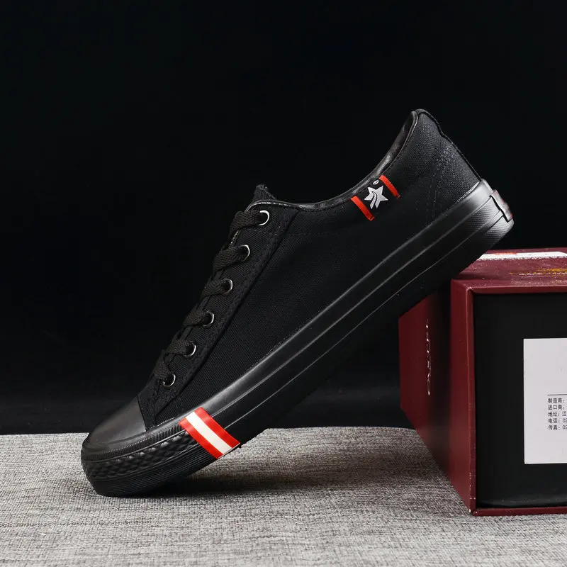 Новинка 2018 года сезон весна-осень дышащая белая парусиновая обувь мужская на