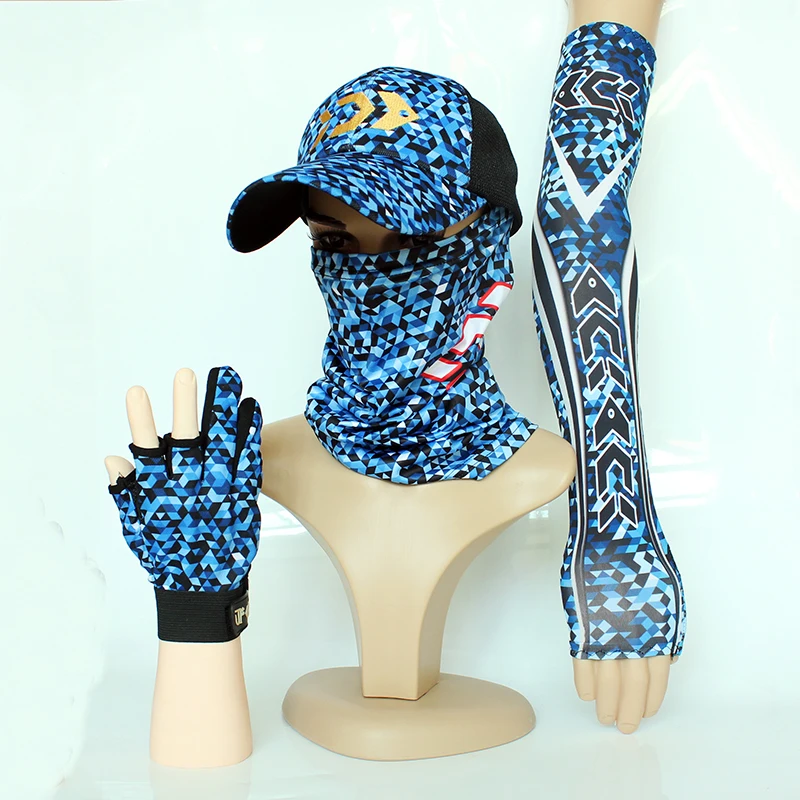 Ледяные шелковые перчатки с УФ-рукавами для активного отдыха рыбалки велоспорта