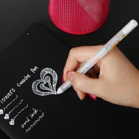 0 8mm white ink photo album gel pen stationery office learning cute unisex pen wedding pen gift for kids writing supplies