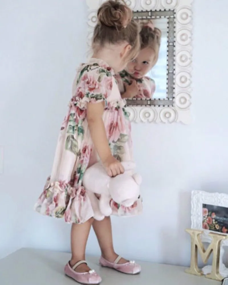 Fashion Toddler Kids Baby Girls Princess Flowers Party Tutu Tulle Dress Clothes | Детская одежда и обувь