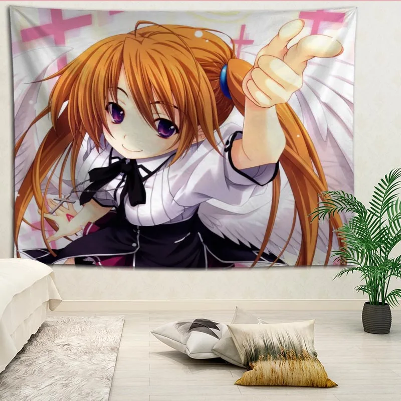 

Hot Selling Custom High School DxD Wall Tapestry Home Decorations Wall Hanging Tapestries For Living Room Bedroom More size