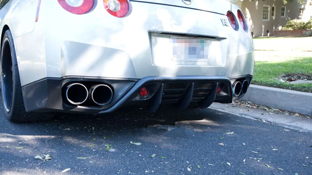 08 09 10 11 GTR R35 задний диффузор губа WD стильный из углеродного волокна для Nissan