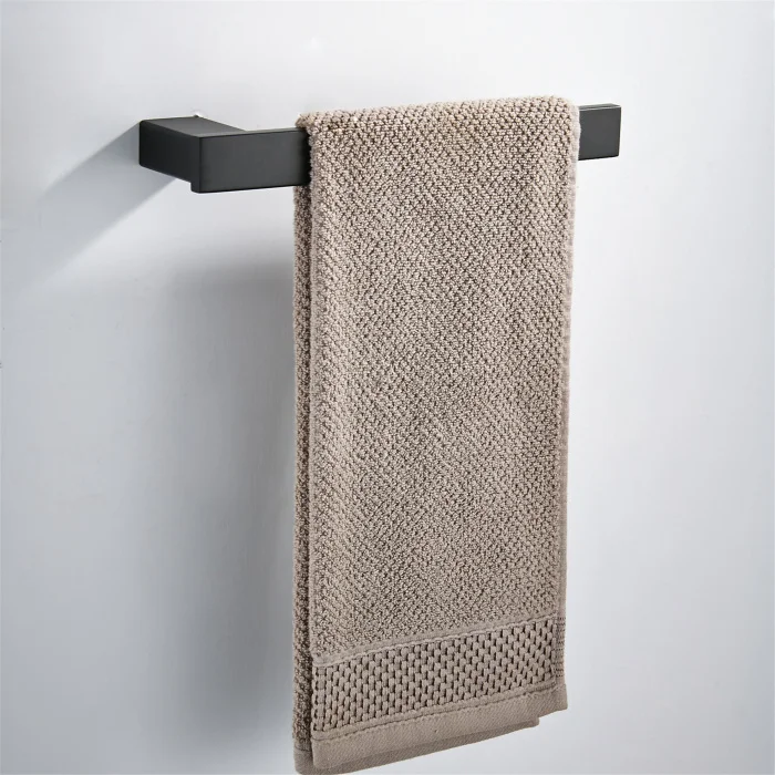 Towel Ring Матовый черный SUS 304 из нержавеющей стали набор аксессуаров для ванной комнаты Крючок для халата шампунь вешалка для полотенец кольцо Полка для полотенец аксессуары для ванной комнаты - Цвет: Towel Ring