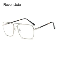 reven jate full rim square shape alloy men optical eyeglasses frame prescription man eyewear rx able glasses spectacles frame