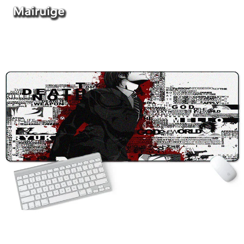 

Mairuige Anime Death Note 30x60cm 6 Chioce Durable Locking Edge Gaming Padmouse Mousepad for Laptop Anime Mouse Pad for Dota2