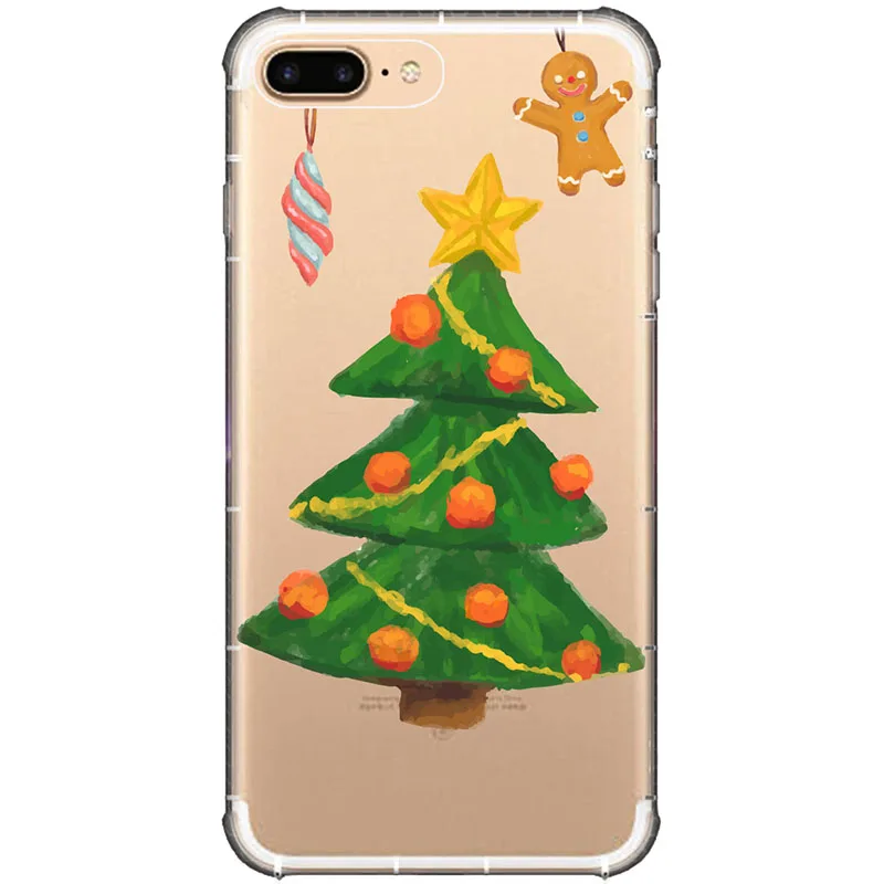 Soft Silicone Phone Case Happy New Year Merry Christmas Snowman Santa Claus Cover for iphone 11 PRO 5s se 8 7 6 6S plus XR |