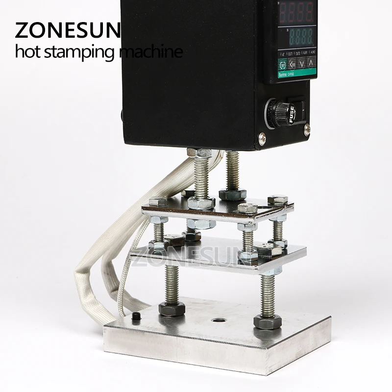 ZONESUN 8*10 см 500 Вт ручной инструмент для тиснения кожаной бумаги горячего ручного
