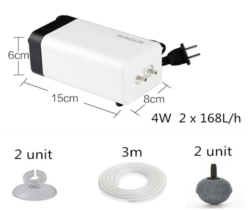 CT-402 A SET 220-240V максимально тихий беззвучный Украины двойной выход воздуха насос aPump для рыб резервуар, аквариум мини воздушный компрессор - Цвет: CT-402 A SET