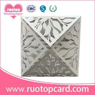 Трафаретная печать горячее тиснение и лазерная резка красивые цветы Свадебная