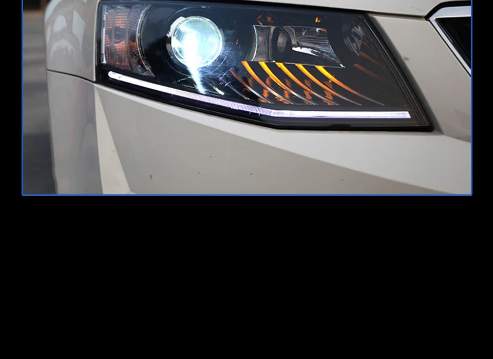 AKD автомобильный Стайлинг Головной фонарь для Skoda Octavia фары- Octavia A6 светодиодный DRL Hid Bi Xenon автомобильные аксессуары