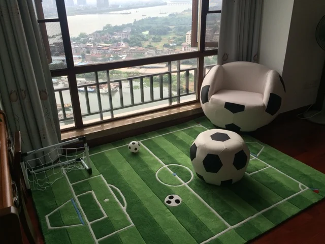 Акриловое футбольное поле для детей ковры гостиной | Дом и сад