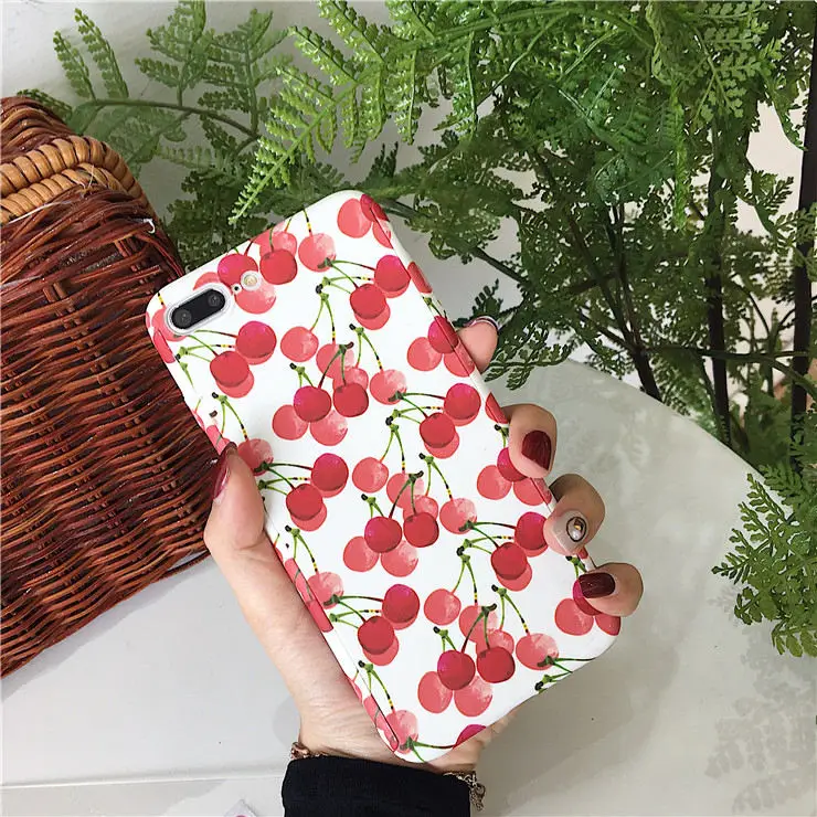 26 QINUO 360 градусов полный чехол для телефона для iPhone 6 7 8 Plus X XR XS Max фруктовый Узор Жесткий Чехол для iPhone 5 5S SE 6 6S со стеклом - Цвет: 26
