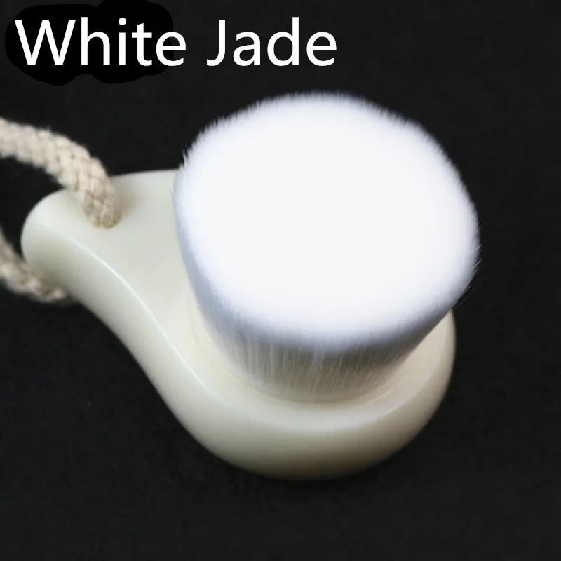 White Новая Очищающая щетка для лица глубокая щетка для очистки лица из мягкого волокна щетка для лица - Handle Color: White