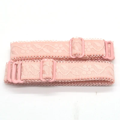 pink 405 2 шт./лот, металлические пряжки, ремни для бюстгальтера, женские эластичные красочные силиконовые лямки бюстгальтера, кружевные регулируемые по бокам аксессуары для нижнего белья - Цвет: pink 405