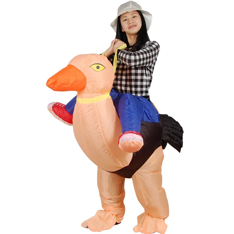 Adult Inflatable Ostrich Costume for Men Women Halloween Party Animal Unisex Easter Jumpsuit Event Promoter Carnival Fancy Dress |