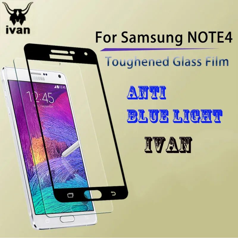 9 H анти голубой свет закаленное Стекло Закаленное Защитная пленка для samsung Note4 Note3
