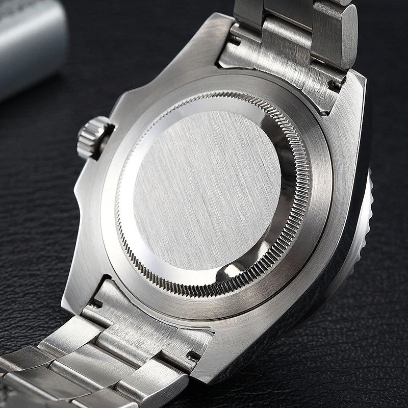40 мм Мужские автоматические часы Tritium механические керамические для дайвинга 100 м
