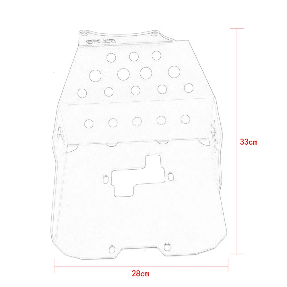 Мотоцикл Алюминиевый Защита двигателя спойлер противоскользящая пластина