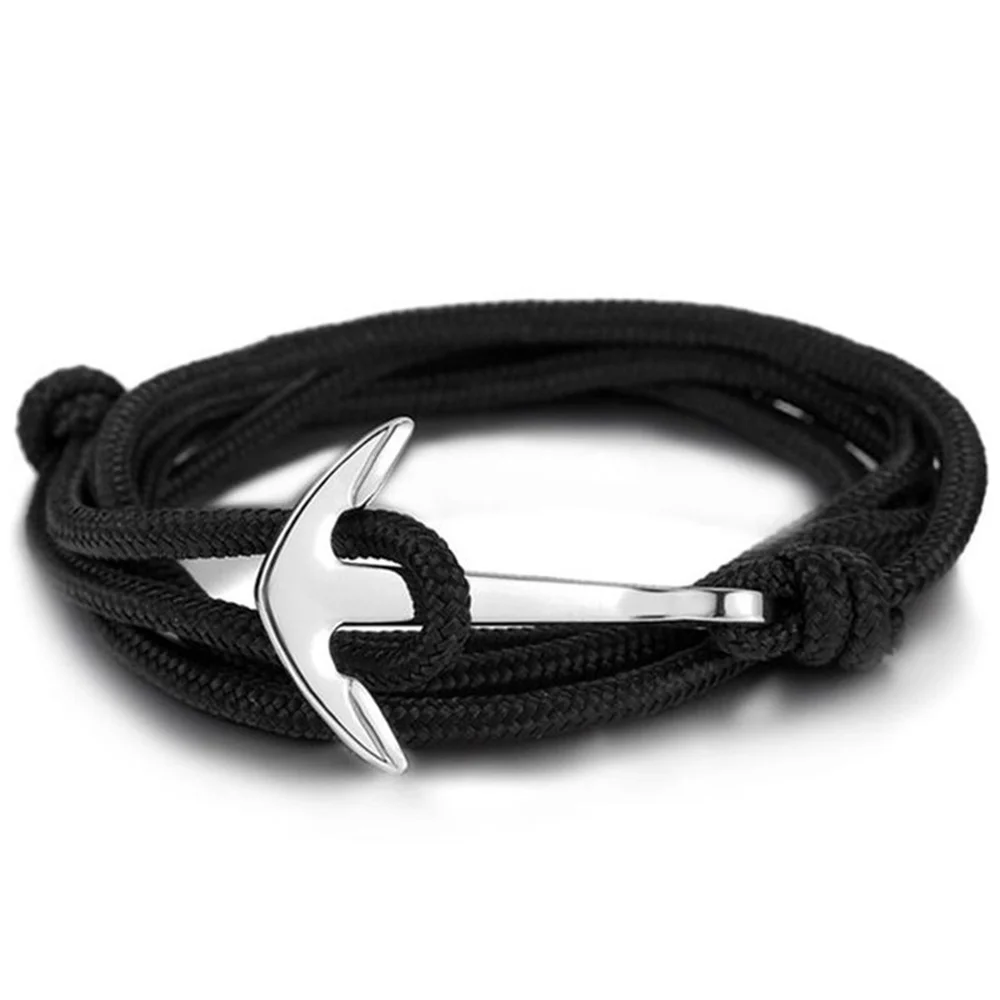 

100pcs /lot Zinc Alloy Anchor Charm Bracelet Attachment Fastener Jewelry Handmade DIY Style Gold Silver plated Black Anchor