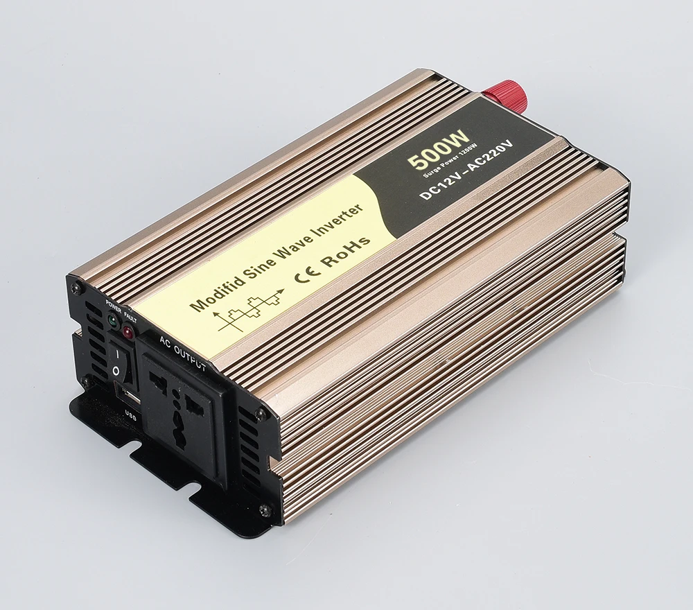Инвертор 500 Вт инвертор с синусоидальной волной солнечной энергии постоянного