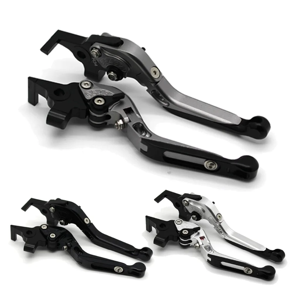 

with logo Motorcycle Frame Ornamental Foldable Brake Handle Extendable Clutch Lever For SUZUKI DL1000/V-STROM TL1000R SV1000/S
