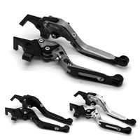 with logo motorcycle frame ornamental foldable brake handle extendable clutch lever for suzuki dl1000v strom tl1000r sv1000s