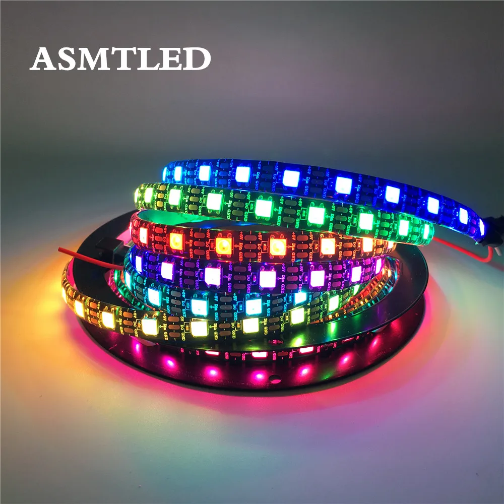 Светодиодный прожектор Pixe 0 5 м 1 2 3 5050 RGB полноцветный светодиодный ws2812b WS2812