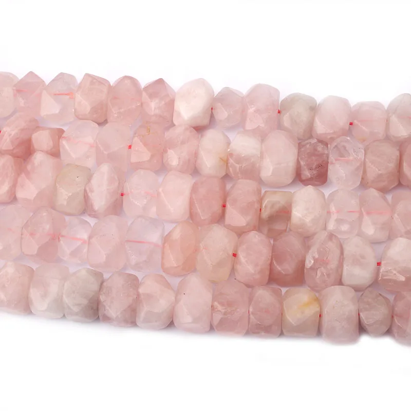 Rose Quartz Нерегулярные большой натуральный камень «тигровый глаз» бусины гравия бусинки в форме космических кораблей для самостоятельного изготовления ювелирных изделий Браслеты Цепочки и ожерелья ювелирных изделий - Цвет: Rose Quartz