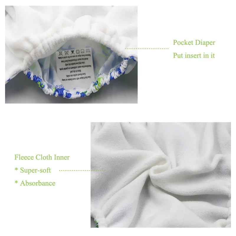 Оптовая продажа 5 шт. Детские Подгузники крышка двойной клиньев анти утечки