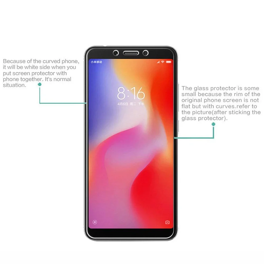 9H 0 26 мм закаленное стекло для Xiaomi Redmi 6 6A 2.5D защита экрана Pro A защитная