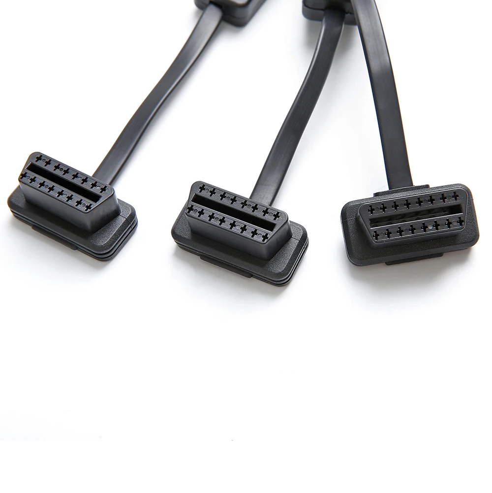 Bbfly-C3 OBD II OBD2 16Pin разветвитель удлинитель 1 x папа и 3 x мама удлинитель адаптер(от 1 до 3 с переключателем питания 2FT/60C