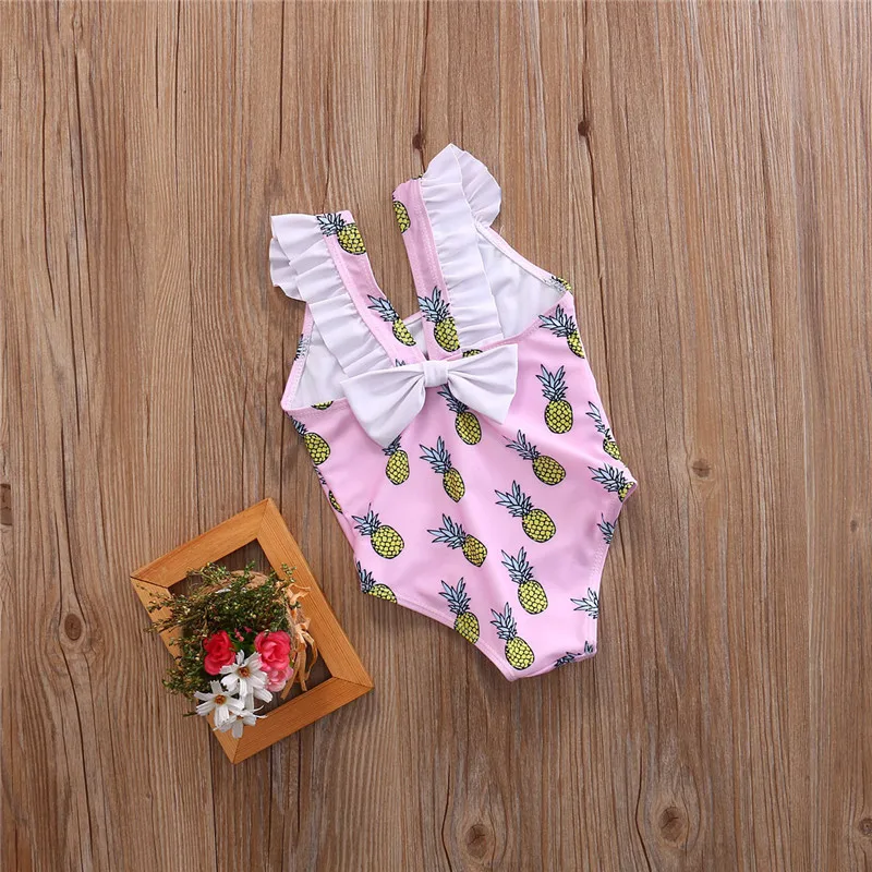 2017 детская одежда ананас для маленьких девочек детский купальник Женский